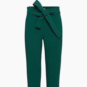 Aritzia Wilfred Tie Front Pant Sz. 2 ALTERED - Suave Green